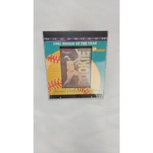 1991 Rookie Of The Year Chuck Knoblauch Special Collector Edition Holoprism Card